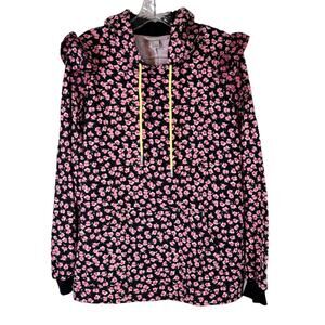 Sandy Liang Target Pink Ditsy Floral Hoodie Sweatshirt Large